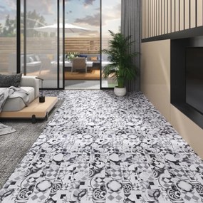 146569 vidaXL Tábuas soalho PVC não-autoadesivo 5,26 m² 2 mm padrão cinzento