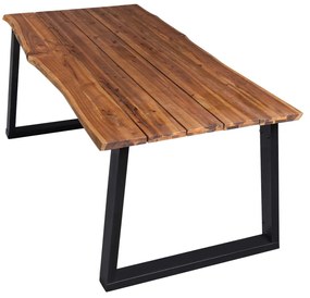 Mesa de jantar 170x90x75 cm madeira de acácia maciça