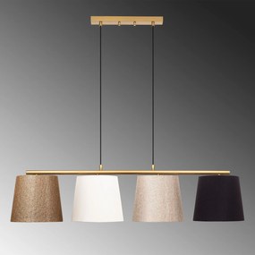 Chandelier Varlik – Dourado Brilhante – 148 x 25 cm