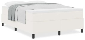 Cama box com colchão em creme - 140 x 200 cm - Tecido cotele