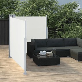 Toldo lateral retrátil 120x600 cm creme