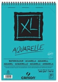 Bloco de Aguarela Canson Aquarelle XL 300 G 30 Folhas 5 Unidades Espiral (210 X 297 mm)