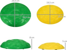 Conjunto de 8 Pedras de Equilíbrio Empilháveis com Base Antiderrapante para Equilíbrio e Promover a Coordenação Multicor