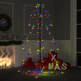 vidaXL Árvore de Natal em cone 200 LEDs 98x150 cm interior e exterior