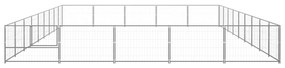 Canil para cães 45 m² aço prateado