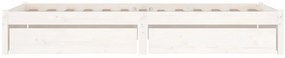 Estrutura de cama c/ gavetas 100x200 cm branco