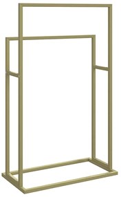 Toalheiro de pé 48x24x78,5 cm ferro dourado