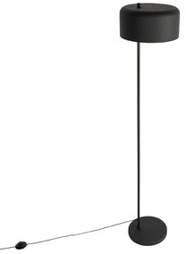 Candeeiro de pé retro preto com interior dourado - Jinte