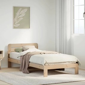 vidaXL Cama sem colchão 90x200 cm madeira de pinho maciça