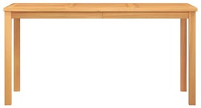 5 pcs conjunto de jantar p/ jardim madeira de teca maciça