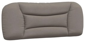Estrutura cama sem colchão 100x200 cm tecido cinza-acastanhado