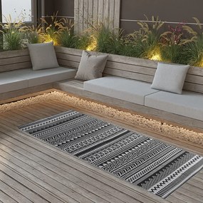 vidaXL Tapete de exterior 80x150 cm ARAKIL PP preto