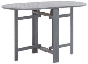 vidaXL Mesa de jardim 120x70x74 cm madeira de acácia maciça cinzento