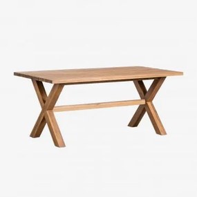 Mesa de jantar retangular em madeira de acácia (180x90 cm) Giada - Sklum
