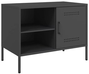 Móveis de TV 2 pcs 68x39x50,5 cm aço preto