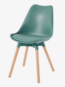 Agora -30€: Cadeira especial primária Montessori, Alix verde escuro liso