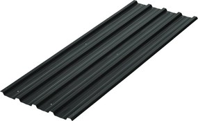 Outsunny Conjunto de 12 Painéis para Teto de Aço Galvanizado Chapas Perfiladas de Teto 7m² para Abrigo de Ferramentas 129x45cm Cinzento Escuro | Aosom Portugal