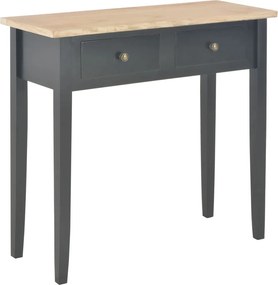 vidaXL Toucador/mesa consola 79x30x74 cm madeira preto
