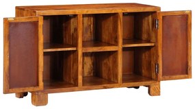 Aparador multicor 90x35x60 cm madeira de acácia maciça