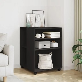 Mesa de apoio c/ rodas 55x60x78 cm derivados de madeira preto