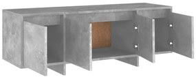 Móvel p/ TV 120x30x40,5cm derivados de madeira cinzento cimento