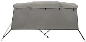 Toldo de 4 arcos Bimini c/ paredes laterais 243x(185-198)x137cm
