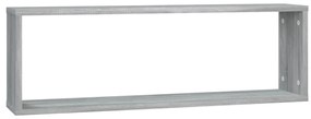 Prateleiras cubo 2 pcs derivados de madeira cinzento sonoma