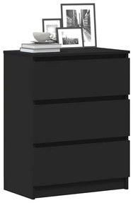Aparador 60x35x76 cm derivados de madeira preto