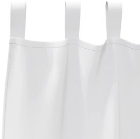 Cortinas com cortinas 2 pcs Branco Puro 260 x 140 cm Poliéster