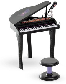 Piano para Crianças com 37 Teclas Piano Infantil com Microfone Banco L