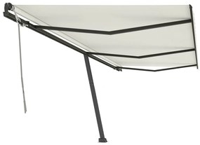 Toldo retrátil manual independente 600x350 cm cor creme