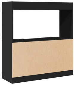 Armário alto 92x33x100 cm derivados de madeira preto