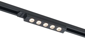 LED Candeeiro de teto moderno preto para sistema de calhas monofásico 5W 370 lm 3000K - Iconic Tsiri Moderno
