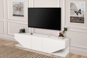 Móvel de TV "Inci" com 3 Portas – 180x40x30 cm – Branco - Design Moder