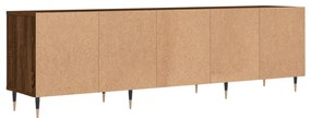 Móvel TV 150x30x44,5 cm derivados de madeira carvalho castanho