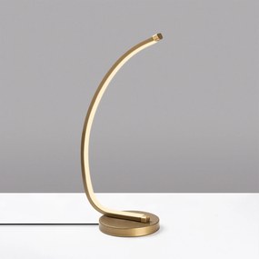 Candeeiro de Mesa Bevel – Dourado – 18 cm x 43 cm x 13 cm