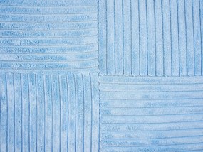 Conjunto de 2 almofadas decorativas em bombazine azul 47 x 27 cm MILLET Beliani