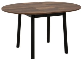 Conjunto de Mesa de Jantar Extensível Oliver – Preto e Nogueira – Mesa