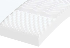 Colchão espuma infantil 180x220 cm 7 zonas dureza 20 ILD branco