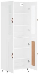 Armário alto 69,5x34x180 cm derivados de madeira branco