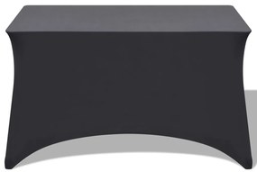 Capa extensível para mesa 2 pcs 120x60,5x74 cm antracite