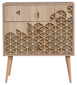 Cômoda Trio – Carvalho Sonoma – 80 cm x 90 cm x 40 cm