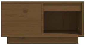 Mesa de centro 60x61x32,5 cm madeira pinho maciça castanho-mel