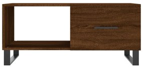 Mesa centro 90x50x40 cm derivados de madeira carvalho castanho