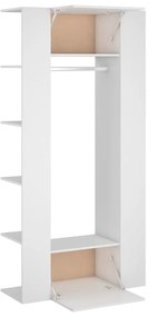 Armários de corredor 2 pcs derivados de madeira branco