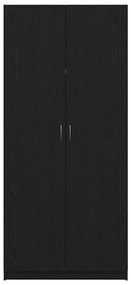 Guarda-roupa vidaXL Carvalho Preto 90x52x200 cm Madeira engenheirada