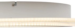 Plafon de design branco com cinza escuro redondo incluindo LED regulável - Taylor Design