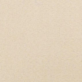 Estrutura de cama sem colchão 120x190 cm tecido creme