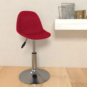 vidaXL Banco de bar tecido vermelho tinto