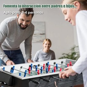 Mesa de matraquilhos de madeira para crianças com 2 bolas e 22 jogadores  61 x 122 x 79 cm Preto